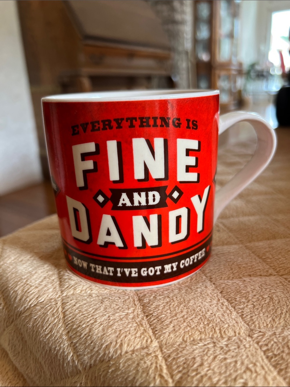 2015 Trixie & Milo Coffee Mug “Everything is Fine and Dandy”  Retro